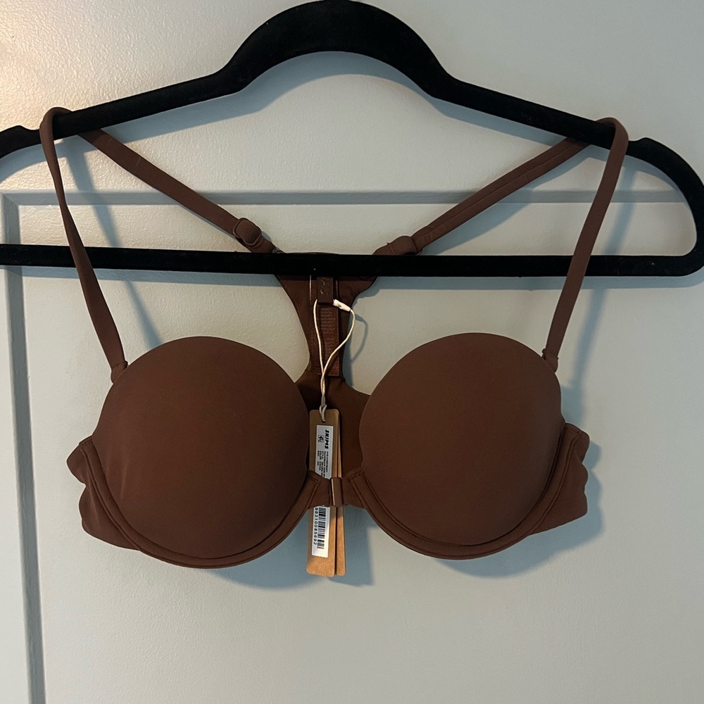 NWT SKIMS Fits Everybody Racerback Demi Bra-Cocoa